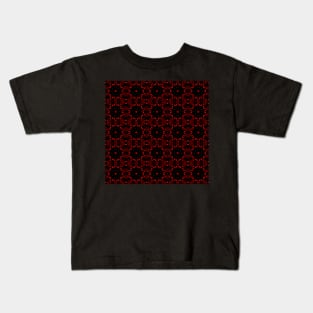 Ominous Red Kaleidoscope pattern (Seamless) 43 Kids T-Shirt